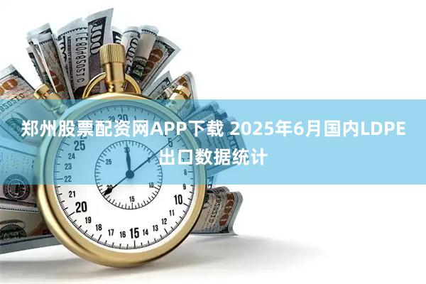 郑州股票配资网APP下载 2025年6月国内LDPE出口数据统计